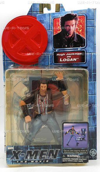 Marvel X-Men Movie Hugh Jackman as Logan Wolverine Action Figure Toy Biz 2000