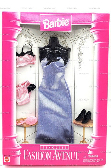 Barbie Fashion Avenue Lingerie No. 14292 Shiny Purple Dress & Accessories