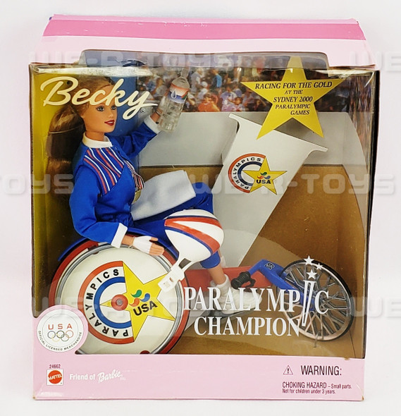 Barbie Paralympic Champion Becky Doll Mattel 1999 #24662 NEW