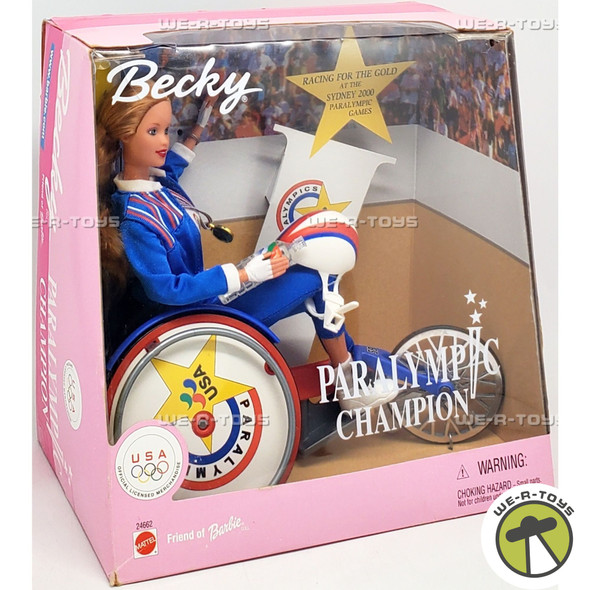 Barbie Paralympic Champion Becky Doll Mattel 1999 #24662 NEW