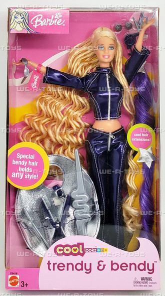Barbie Cool Lookz Trendy & Bendy Doll 2003 Mattel C0419