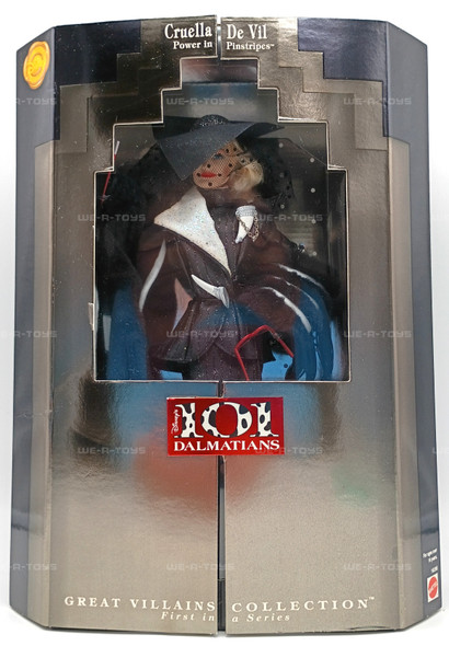 Cruella De Vil Disney's 101 Dalmatians Power In Pinstripes Doll 1996 Mattel