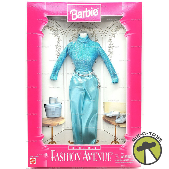 Barbie Fashion Avenue Boutique Sky Blue Shirt & Pants Mattel 1996 No.14980