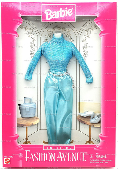 Barbie Fashion Avenue Boutique Sky Blue Shirt & Pants Mattel 1996 No.14980
