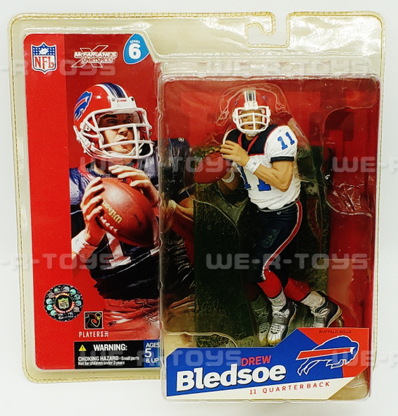 NFL Buffalo Bills #11 Quaterback Drew Bledsoe Action Figure McFarlane 2003 NEW