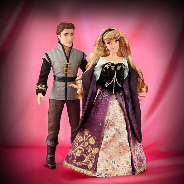  Disney Fairytale Designer Collection Aurora and Prince Phillip Dolls 2014 NEW 