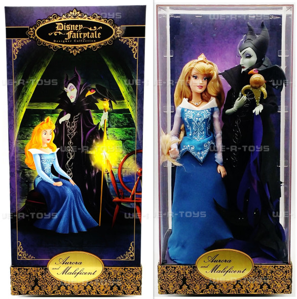 Disney Fairytale Designer Collection Aurora and Maleficent Dolls 2016 NEW