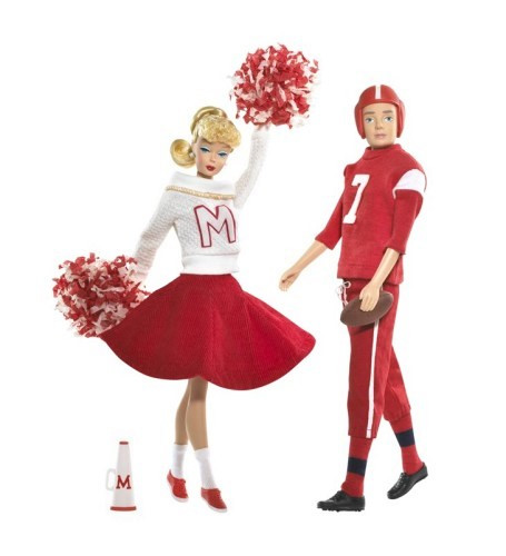 Campus Spirit Barbie and Ken Doll Giftset Gold Label 2008 Mattel L9649 NEW