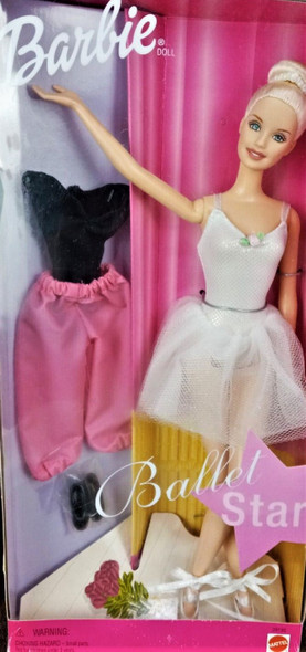 Ballet Star Barbie Doll Blonde 2000 Mattel 29195