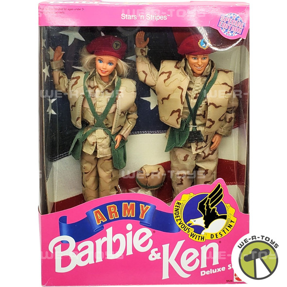 Stars 'n Stripes Special Edition Army Barbie Doll 1992 Mattel 1234