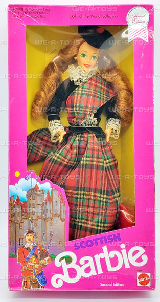 Scottish Barbie Dolls of the World Special Second Edition Doll 1991 Mattel 9845