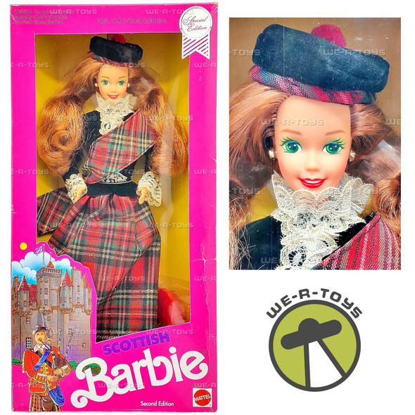 Scottish Barbie Dolls of the World Special Second Edition Doll 1991 Mattel 9845