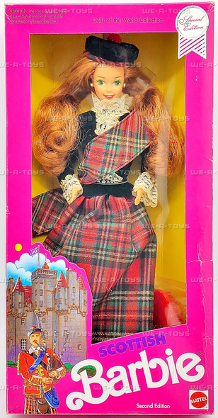 Scottish Barbie Dolls of the World Special Second Edition Doll 1991 Mattel 9845