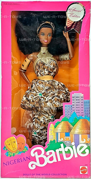 Nigerian Barbie Dolls of The World Doll 1989 Mattel 7376