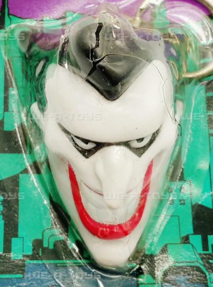  DC's The Adventures of Batman & Robin Joker Head Keyring 1995 No. 81242 NEW 