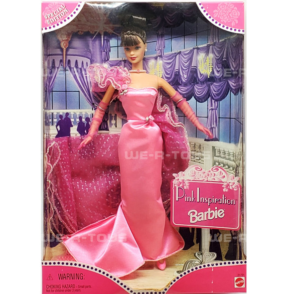 Pink Inspiration Barbie Doll Brunette Special Edition 1998 Mattel 21721 NRFB