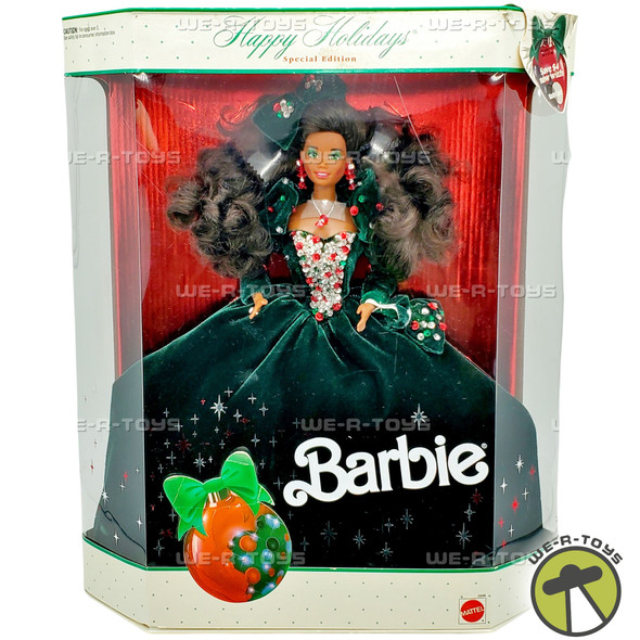1991 Happy Holidays Special Edition African American Barbie Doll Mattel 2696