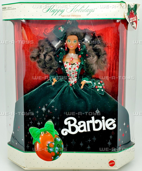 1991 Happy Holidays Special Edition African American Barbie Doll Mattel 2696