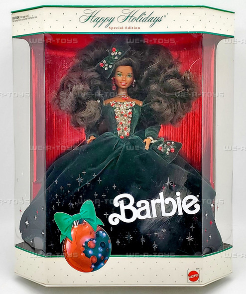 1991 Happy Holidays Special Edition African American Barbie Doll Mattel 2696