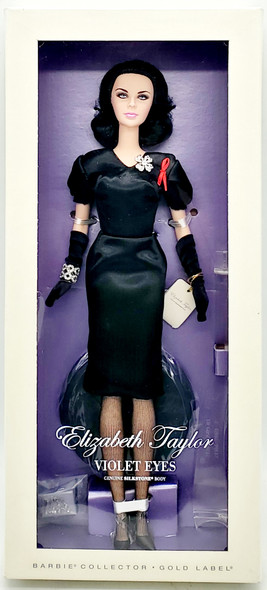 Violet Eyes Elizabeth Taylor Barbie Doll Silkstone Body Gold Label Mattel W3495