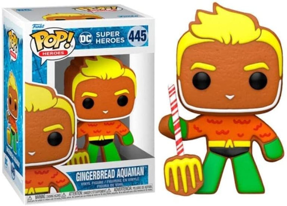 Funko Pop! Heroes DC Heroes #445 Holiday Gingerbread Aquaman Vinyl Pop Figure