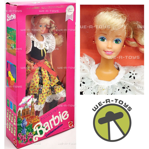 Czechoslovakian Barbie Dolls of the World Special Edition Doll 1990 Mattel 7330