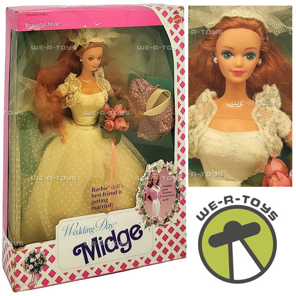 Barbie Wedding Day Midge Doll Mattel 1990 #9606