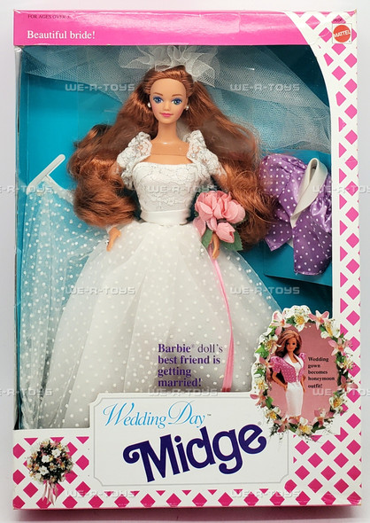 Barbie Wedding Day Midge Doll Mattel 1990 #9606