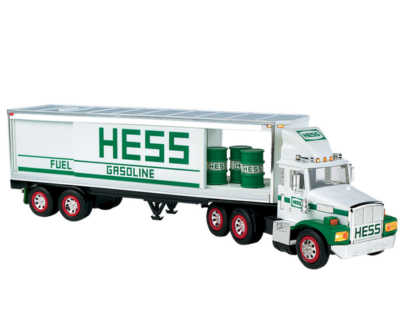 1987 Hess Toy Truck Bank with Barrels