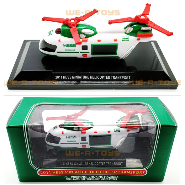 2011 Hess Miniature Helicopter Transport Collectible NEW