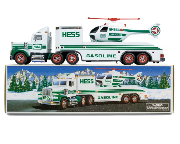 1995 Hess Toy Truck and Helicopter