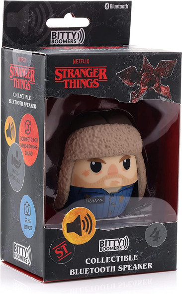 Stranger Things Bitty Boomers Netflix Stranger Things Hopper Mini Bluetooth Speaker 