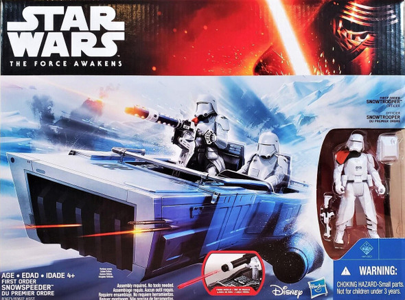  Star Wars The Force Awakens First Order Snowspeeder Figure and Vehicle 2015 