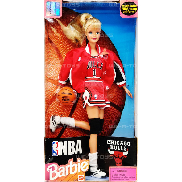 NBA Chicago Bulls Barbie Doll Blonde 1998 Mattel No. 20692 NRFB