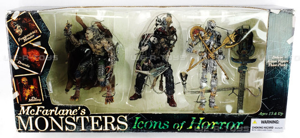 McFarlane Toys McFarlane's Monsters Icons of Horror Figures 3 Pack McFarlane Toys 2006 NEW