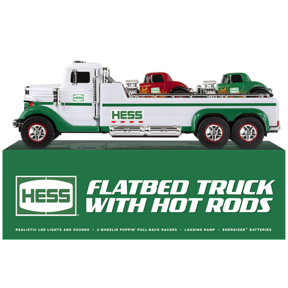 2022 Hess Flatbed Truck with Hot Rods