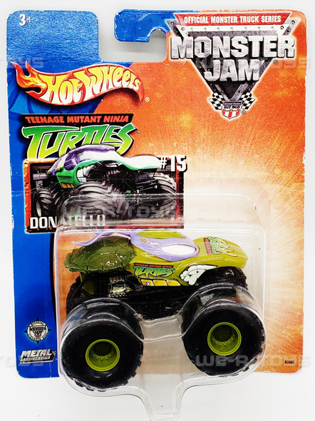 Hot Wheels Monster Jam Teenage Mutant Ninja Turtles Donatello Vehicle Mattel NEW