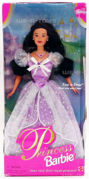 Princess Barbie Doll Black Hair 1997 Mattel #18407