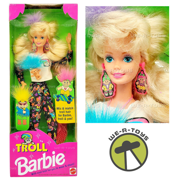 Troll Barbie Doll with Cool Troll 1992 Mattel 10257