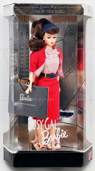 Busy Gal Barbie 1960 Reproduction Limited Edition Doll 1995 Mattel 13675