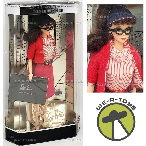 Busy Gal Barbie 1960 Reproduction Limited Edition Doll 1995 Mattel 13675