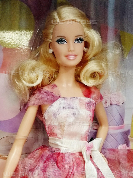 Barbie 2014 Birthday Wishes Barbie Doll 2013 Mattel #BCP64
