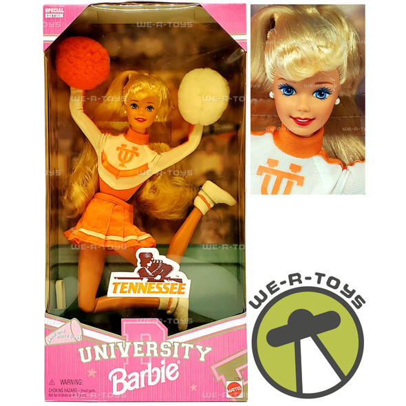 University Tennessee Cheerleader Barbie Doll 1997 Mattel #17554