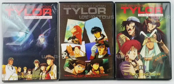 Tylor The Irresponsible Captain Tylor The OVA Collection Lot of 3 DVDs