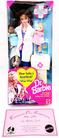 Barbie Dr. Barbie - Hear Baby's Heartbeat! Dolls Mattel 1993 #11160 NEW