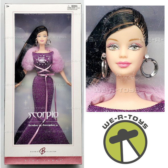 Zodiac Scorpio Pink Label Barbie Doll 2004 Mattel No. C3825