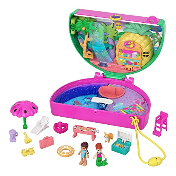Polly Pocket Watermelon Pool Party Compact Playset with Scented Feature