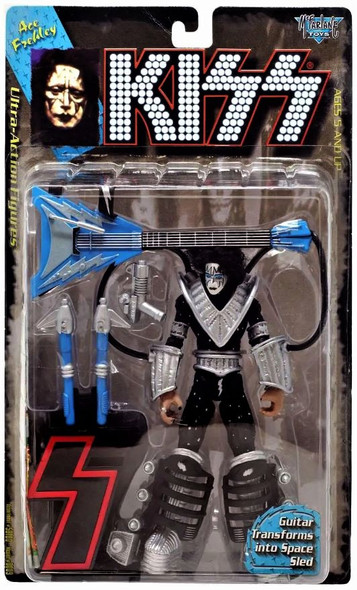 KISS Ace Frehley Ultra-Action Figure with Guitar Space Sled 1997 McFarlane Toys