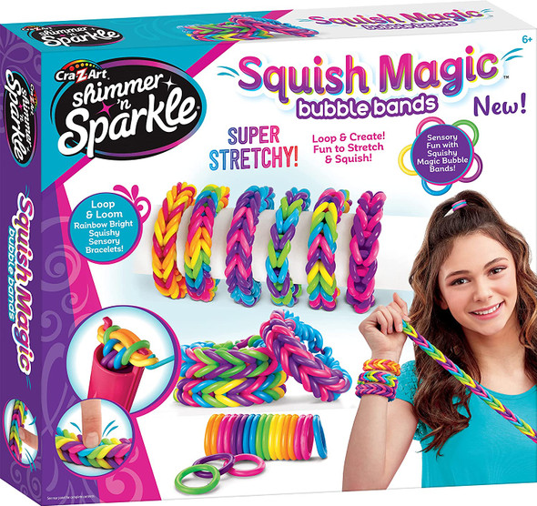 CraZart Shimmer n Sparkle Squish Magic Bubble Bands Loom Band Making kit