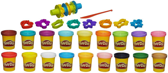 Play-Doh Super Color Kit with 18 Fun Colors and 16 Tools and Accessories